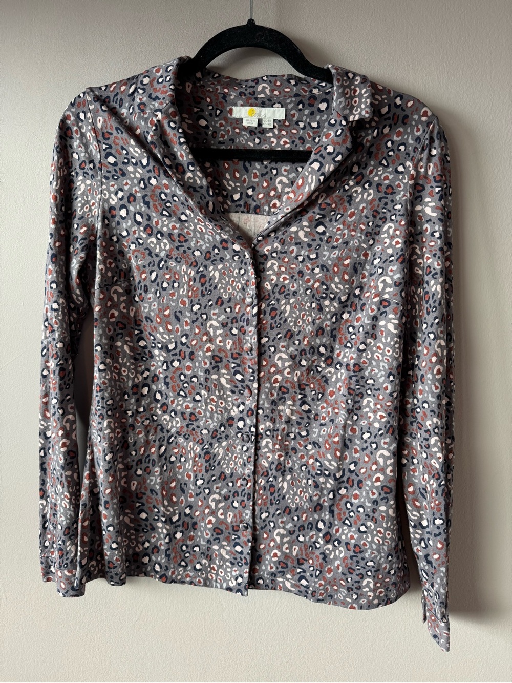 Boden Women’s Leopard Cheetah Print Fitted Button Down Size 4R